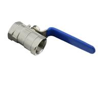 Stainless Steel BallValve SS304 1pc Ball Valve 1/4" 3/8" 1/2" 3/4" 1" 1-1/4" 1-1/2" Female BSP(1/2")