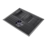 Stainless Steel Bar Glass Rinser - Cup Washer & Espresso Rinser with Spray, Drain & Drip Tray for Home Kitchen, Cafe, Restaurant - 21.3 x 16.9 Inch