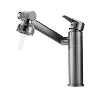 Stainless Steel Basin Faucet Universal Multi-function Hot And Cold Dual Use Bathroom Wash Basin Faucet(Silver-60cm)