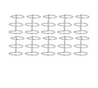 Stainless Steel Binder Rings | 10 - Pack Metal Loose Leaf Binders for Photo Albums/Travel Diaries/Scrapbooks | 3 - Ring Split Design, 19mm Pitch, Rustproof (30mm)