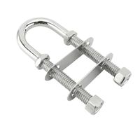 Stainless Steel Boat Stern - 8/10/12 Gauge U-Bolt Hardware | Marine Yacht Fastening Accessory Corrosioņ Resistant Metal Construction - Heavy Duty Secure Mounting | Deck Rail Transom Mooring Use