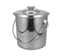 Stainless Steel Bucket with Tight Lid, Convenient for Water and Food Storage