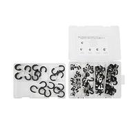 Stainless Steel Cable Clamps 80 Pcs Set | 6 Sizes 1 / 4in to 3 / 4in Pipe Holder | Hose Clips for Fuel Lines/Car/Marine/HVAC | 304 Steel & EPDM Rubber