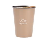 Stainless Steel Camp Cup, Compact Coffee Drinkware, Fixture with Sturdy Build, Outdoor Accessory with Practical Details, 3.15*3.15*3.94 in Travel Equipment, Utility Organizer for Beach Mountain