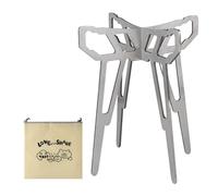 Stainless Steel Camp Pot Support Holder - Stable Tripod Design, Compact Lightweight, Rust Resistant, Easy Setup | Backpacking, Hiking, Outdoor Cooking, Barbecue, Picnic, Camping Equipment, Kettle and