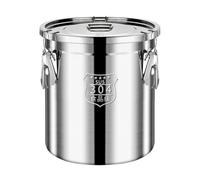 Stainless Steel Canister - Large Capacity Airtight Bean Bucket | Durable Stainless Steel Storage Container For Flour Rice Cereal Grains, Kitchen Canister For Bar Restaurants Counter And Countertop