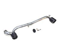 Stainless Steel Car Exhaust Tip for Bmw E90 320I 318I 325I, Modified Exhaust Pipe Rear Muffler Tip Tail Throat, Straight Type Tips Chrome Plated Finish Accessories,A/Black, JYLSSKUK, A/Black, norm