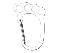 Stainless Steel Carabiner Clip - Foot Shape Hook | Mini Eđc Gear | Mini Stainless Steel Carabiner With Foot-shaped Design, SмOòth finish, Lightweight Carry For Keys, Packs, And Gear.
