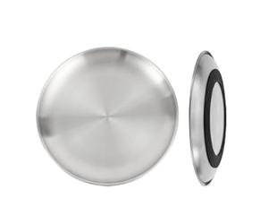 Stainless Steel Cat Bowls, Non Slip Shallow Feeding Dish Set, Cat Food Dishes For Water and Food Feeding For Travel Apartment Home Kitchen Bedroom Dining Area Pet Feediing Use Easy Clean