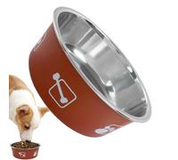 Stainless Steel Cat Bowls, Printed Large Capacity Dog Dishes, 4,3 x 4,3 x 1,8 pulgadas Sturdy Pet Supplies, Feeding Accessories for Kennel Farm Puppy Ferret Crate Home Camping