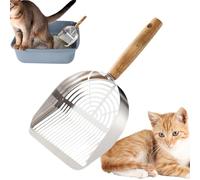 Stainless Steel Cat Litter Scoop | Large Durable Metal Pet Cleaning Tool | Cat Litter Shovel For Cats | Efficient Çat Waste Removal | Household Pet Hygiene Accessory