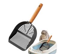 Stainless Steel Cat Poop Scooper - Long Handle Sifting Litter Scoop | Heavy Duty Pet Waste Removal Tool for Indoor Cats, Easy Grip, Durable Cleaning Supplies for Home Hygiene