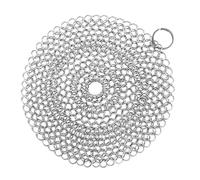 Stainless Steel Chainmail Cast Iron Scrubber for Skillets and Dutch Ovens