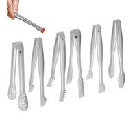 Stainless Steel Chanclas, Heavy Duty Grill Tong, Locking Kitchen Utility Tongs, Metal Food Serving Clamps Bbq Cooking Baking Buffet Salad Bar Tool Sturdy Heat Resistant Use