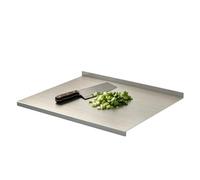 Stainless Steel Chopping Board - Durable Reversible Worktop Protector, Easy Clean Culinary Preparation Station, Stable Countertop Kitchen Essential | Ideal For Slicing Kneading Serving Cooking Baking