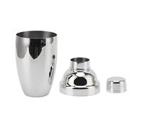 Stainless Steel Cocktail Shaker | 304 Stainless Steel Bartender Tool for Mixed Drinks/Milk Tea/Smoothies | Bar Shaker Cup with Secure Lid (Silver)