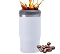 Stainless-Steel Coffee Cups - Drinking-Mug Tool, Insulated-Cup for Sipping, Thermal-Storage Gear, Double-Wall Base with Heat-Retaining Seal, Beverage-Vessel Kit for Drinking Warming Traveling