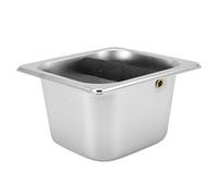 Stainless Steel Coffee Knock Box | Sturdy Grounds Container with Rubber Bar | Countertop Bar Knock Box for Kitchen/Coffee Shop/Restaurant | 419g Resilient Design
