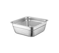 Stainless Steel Colander Large Capacity Basin Washing Vegetables Basin Fruit Rice Draining Basin
