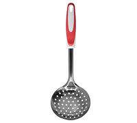 Stainless Steel Colander Spoon | Thickened Non Slip Soup Ladle for Hot Pot/Kitchen/Restaurant | Hand Polished Strainer Scoop with Perforated Handle