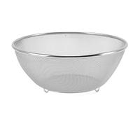 Stainless Steel Colander Strainer 24CM | 304 Food Grade Secure & Resilient | Fast Drainage Bowl for Rice/Salad/Vegetables | 2mm Holes, Dishwasher Safe (Mesh Screen)