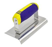 Stainless Steel Concrete Edger | Precision Hand Edgers With Curved And Straight Ends | Ergonomic Grip Concrete Groover, Smooth Finishes Projects, Tools For Professional Trimming Projects