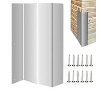 Stainless Steel Corner Guards | 89 Edge Corner Protection | Heavy Duty Edge Guard | For Wall Fireplace Residential Outdoor Exterior Public Space School Shopping Mall
