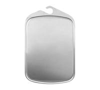 Stainless Steel Cutting Board, 14.57x9.45 in, Thick Hangable Olor-Proof Kneading Plate for Kitchen Use, Raised Border with Dishwasher-Safe Design, Cutting Accessories for Meat Cheese Vegetable Bread