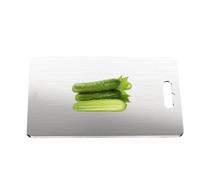 Stainless Steel Cutting Board, 18.11 Inches, Double Sided Meat Prep Board for Kitchen, Steel Chopping Vegetables, Fruits, Home Cooking, a Smooth Slab for Precise Cuts