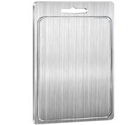 Stainless Steel Cutting Board - Double Side Metal Chopping Board Non Slip Pastry Block | Kitchen Tool Fruit Cutting Chopping Boards Dishwasher Safe For Home Cooking Prep Meal