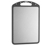 Stainless Steel Cutting Board - Double Sided Chopping Board, Scratch Resistant Kitchen Cutting Surfaces with Juice Groove, Metal Food Prep Boards, Kitchen Cooking Tool, Meat Prep Boards for Sushi BBQ