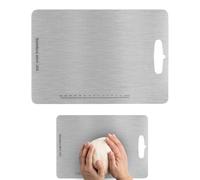 Stainless Steel Cutting Board - Food-Grade, Clear Scale, Non-Stick | Chopping Board For Kitchen Gadgets | Meat Vegetables Fruits