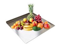 Stainless Steel Cutting Board - Lip Large Non Slip, Chopping Tool Countertop Raw, Cooked Bread Pastry Sushi Butcher | Raw Cooked Bread Pastry Sushi Butcher Home Restaurant Camping Picnic