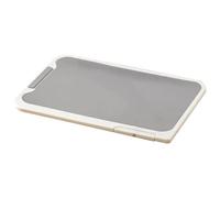Stainless Steel Cutting Boards for Kitchen, Double-Sided PP Non-Slip Board, Metal and Combo for Cooking, Carving, Cheese, Vegetable, Bread, Home Food Preperation, 14.76x10.24x0.39 inches