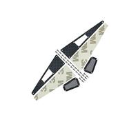 Stainless Steel Decorative Plate of Engine Cover For Traxxas 1:18 TRX4M Land Rover Defender 97054-1 Upgrades - Black