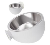Stainless Steel Dog Bowl, Anti-Spill Magnetic Pet Bowl, Detachable Raised Food & Water Bowl, Fixed Mounted Cat Bowl, Easy To Clean, Space-Saving Design, 14.3 Cm, Ideal For Home
