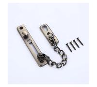 Stainless Steel Door Inner Latch Buckle Anti-theft Door Chain Lock Home Door Bolts Sliding Fastener Security Tool Hardware(Green bronze)