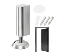 Stainless Steel Door Stop, Adjustable Door Catch Holder, Mechanical Floor Door Stop, Quiet Doors Stopper, Floor or or Wall Mounted Door Stop, Durable Doors Holder, Bedroom Doors Stop, Garage Door Stop