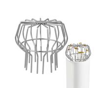 Stainless Steel Drain Cover, Outdoor Yard Drain Protector, 5.12x4.72 Inches Steel Material, Leaf Screen Guard, Basin Protector with Anti-Clog Design, Floor Cover for Patio Driveway Garage and RV