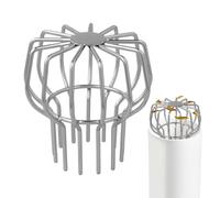 Stainless Steel Drain Cover, Outdoor Yard Drain Protector, 5.12x4.72 Inches Steel Material, Leaf Screen Guard, Basin Protector with Anti-Clog Design, Floor Cover for Patio Driveway Garage and RV