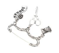 Stainless Steel Dressmaker Badge Present Women's Brooch for Winter Clothing Decoration