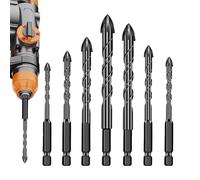 Stainless Steel Drill Bits - 5.91x2.36x0.59 in Carbide Cross Drill Bits | Concrete Drills Bit Set | Bit Set for Drills Bît | Anti-Slip Shock-Resistant Driver Socket Tool Drilling for Concrete