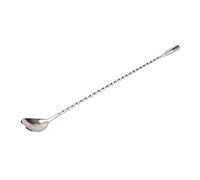 Stainless Steel Drink Stirrers | Fine Thread Long Handle Mixes Faster | for Home/Bar/Restaurant | Reusable Easy Rinse, Slows Dilution & Cools Faster
