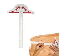Stainless Steel Edge Ruler, Adjustable Protractor Angle Finder, Precision Carpentry Layout Tool, Perfect For Woodworking, Measuring Gauge For Marking, Cutting, Framing, Projects