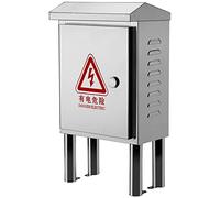 Stainless Steel Electrical Box Outdoor Network Enclosure, Ip66 Waterproof Metal Project Boxes Electric Meter Box Junction Box, Distribution Cabinet With Safety Lock And M-White-500*400*180mm