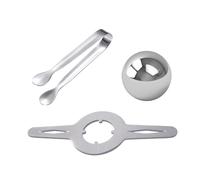 Stainless Steel Espresso Cooler Ball, Ice Ball Quick Cooler, Chilling Espresso Ice Ball for Coffee, Flavor Locking Freeze Espresso Ball for Whisky, Juice and White Wine