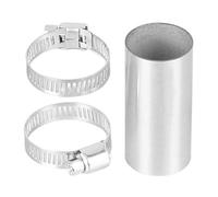 Stainless Steel Exhaust Clamp - Adjustable Pipe Connector for Automotive Motorcycle Mufflers | Heavy Duty Resistant Exhaust System Hardware for Cars, Trucks, and Bikes 0.94x0.94x1.97 in
