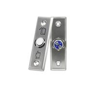 Stainless Steel Exit Button Normal Open Push Switch Door Sensor Opener Release For Magnetic Lock Access Control Home Security(92x28mm)