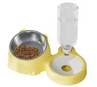 Stainless Steel Feeding Bowl, Automatic Pet Feeder, Pet Feeding Set, Tilted Food Dish, Pet Water Bowl, Non-Slip Pet Bowl, Large Pet Dispenser for Pets Dogs, Puppies, Kittens