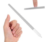 Stainless Steel File - Grinder Tool, Polished Fingernail File with Durable Construction, Care Accessory for Men, Women, Teens, Professionals, Home Grooming, Salon, Personal Use, Manicur